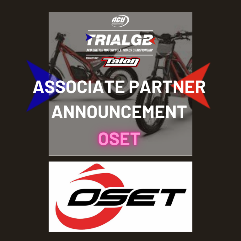 ACU Trial GB Press Release 14.03.2024 | Associate Partner: OSET Bikes