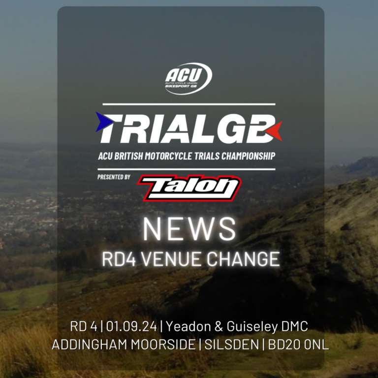 Trial GB RD 4 Venue Change